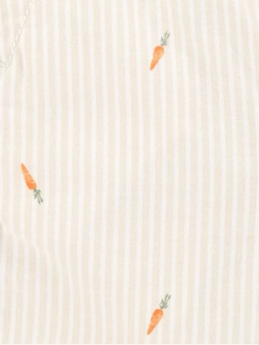Oshkosh B’gosh Carrot Print Striped Shortalls - Cream (18 Months Baby/Toddler)
